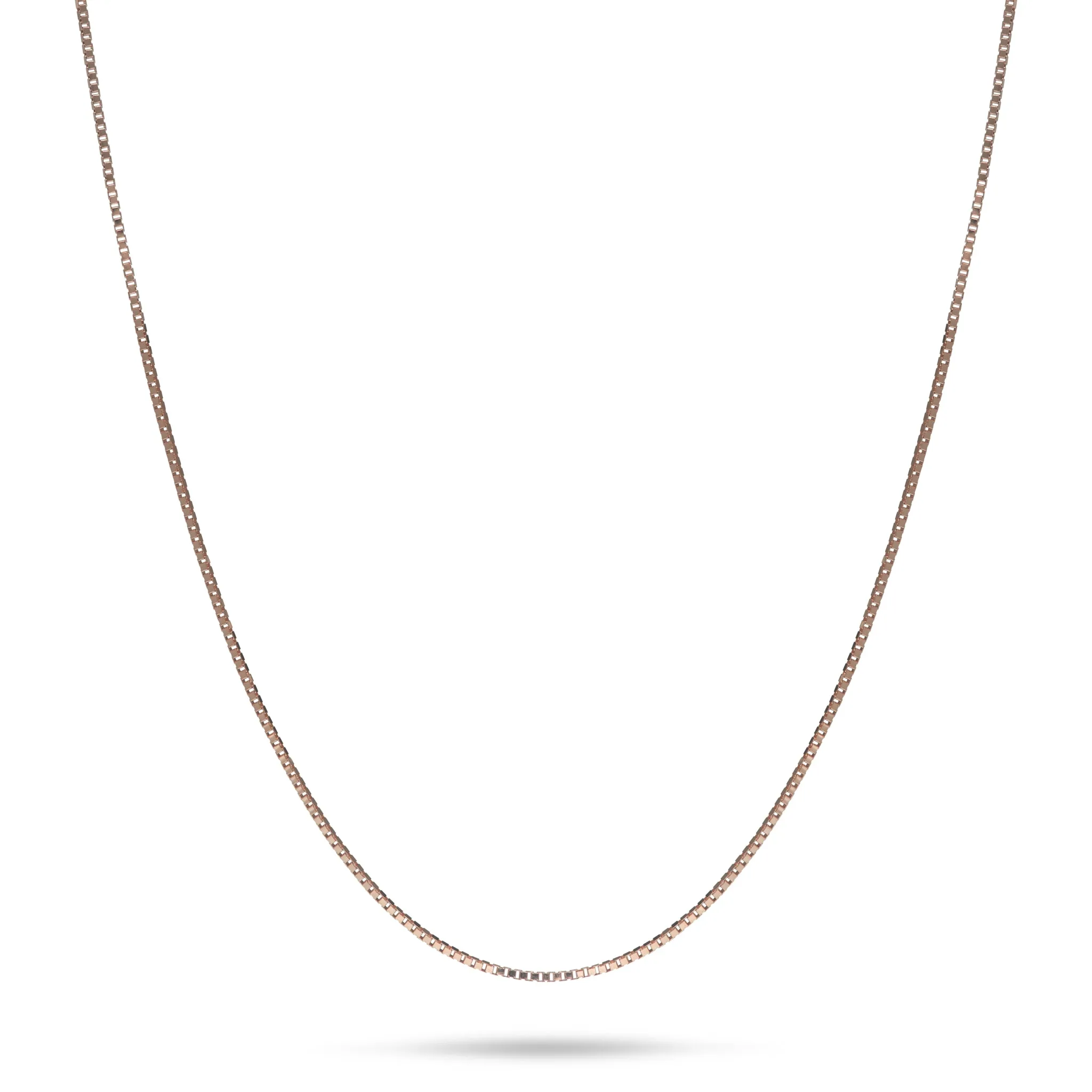 0.45mm Box Chain in 10k Rose Gold
