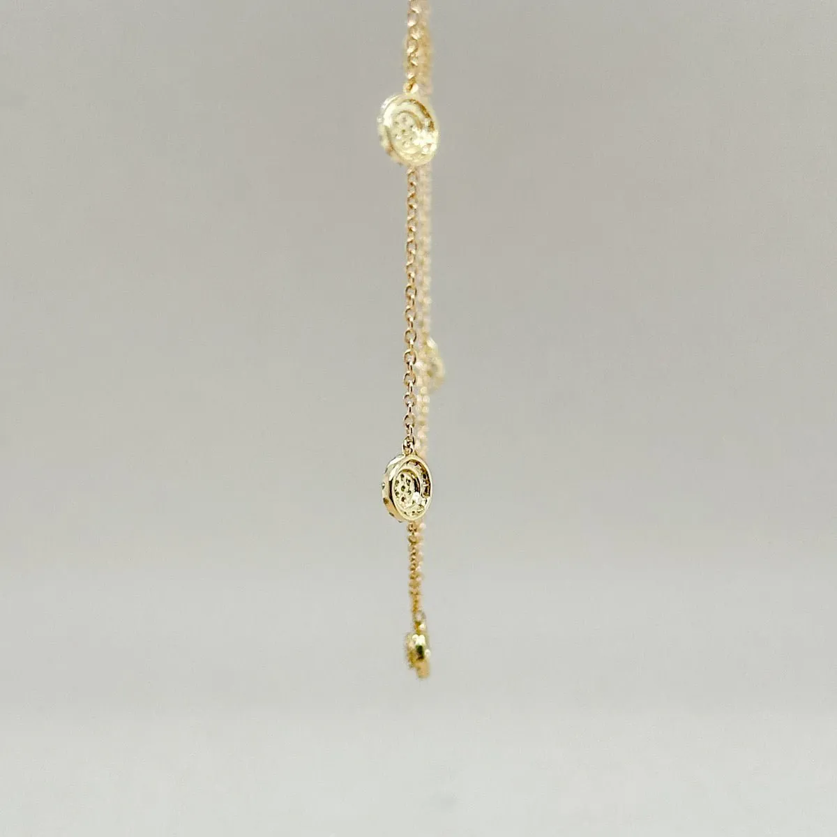 14K Y Gold 0.30ctw G/SI2 Diamond Drop Necklace