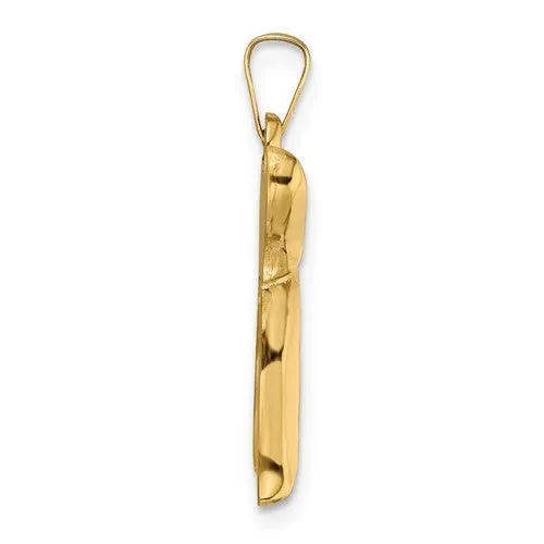 14K Y Gold Chai Pendant