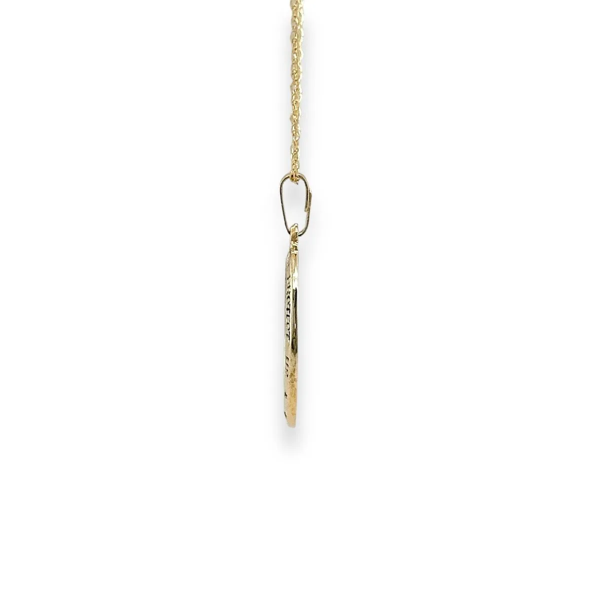 14K Y Gold St. Christopher Medal Pendants