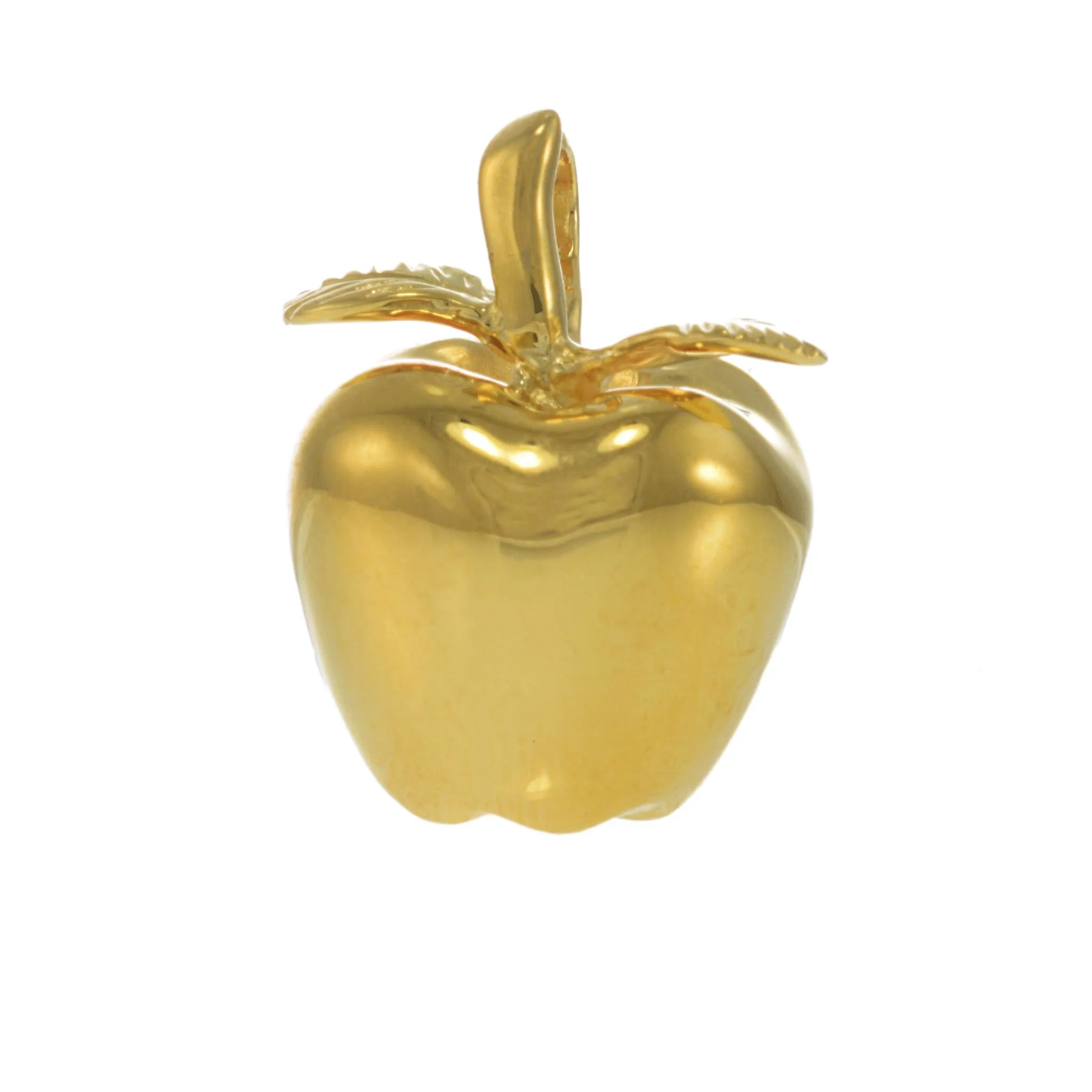 18KT Yellow Gold Vermeil Large NYC Apple Charm
