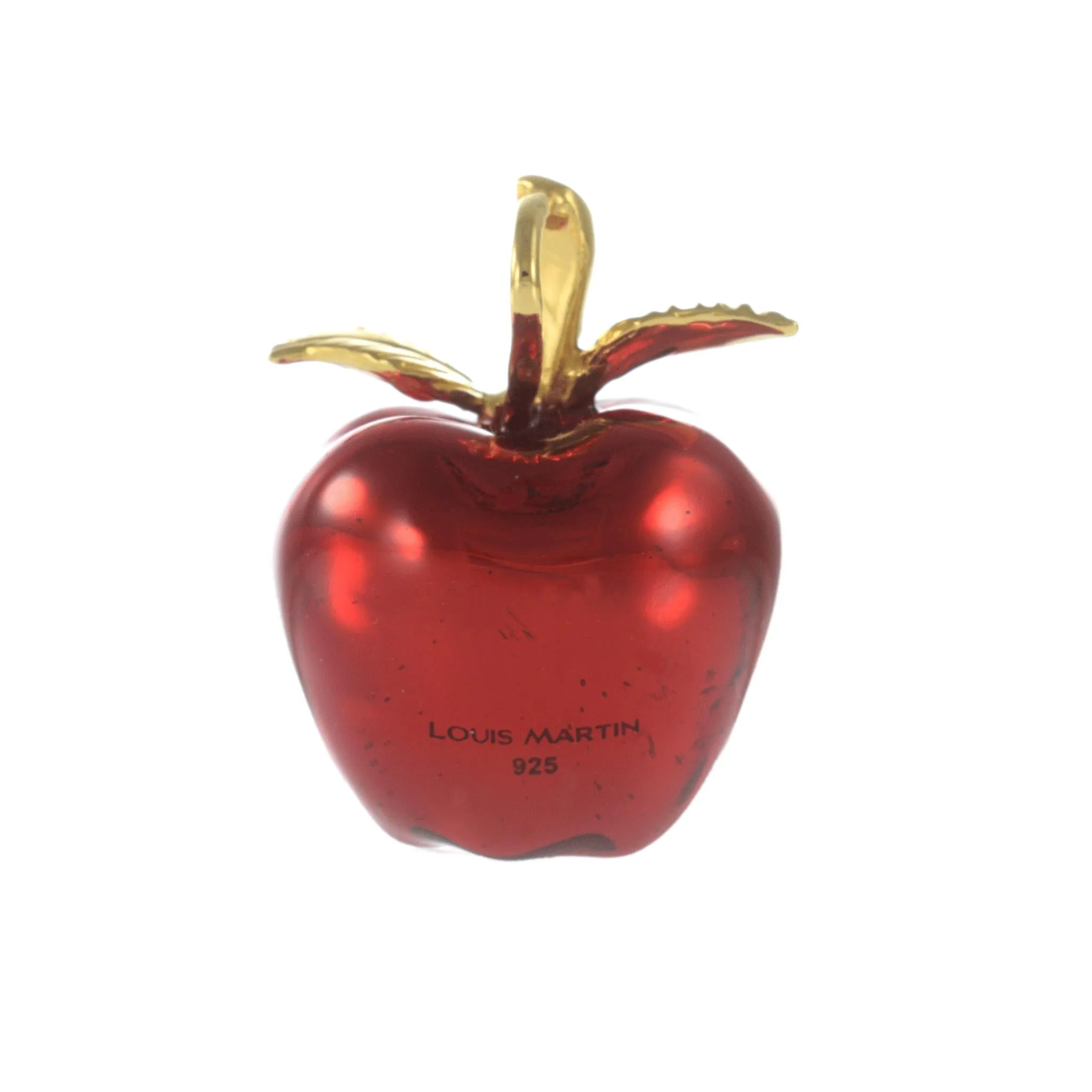 18KT Yellow Gold Vermeil Medium Red NYC Apple Charm