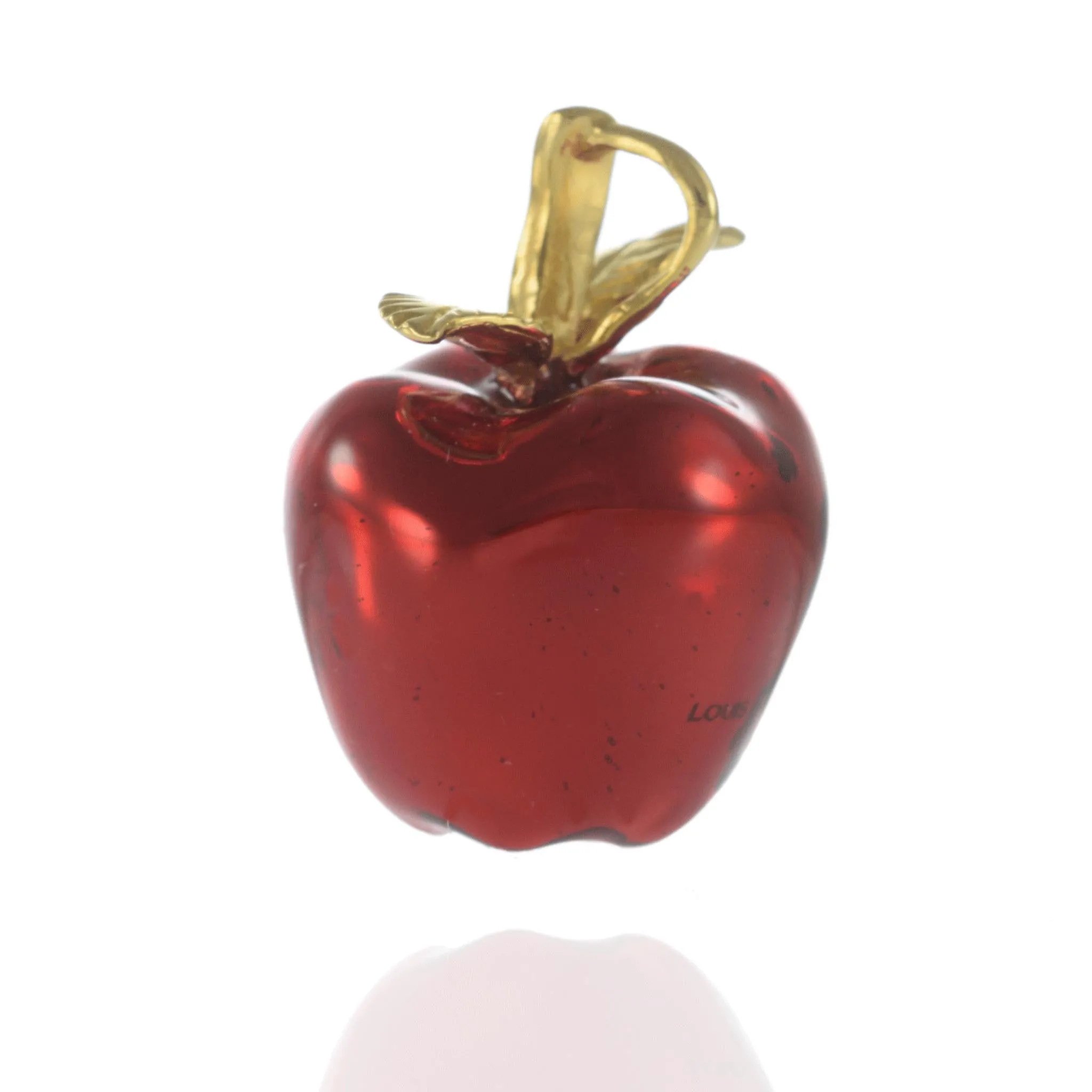 18KT Yellow Gold Vermeil Medium Red NYC Apple Charm