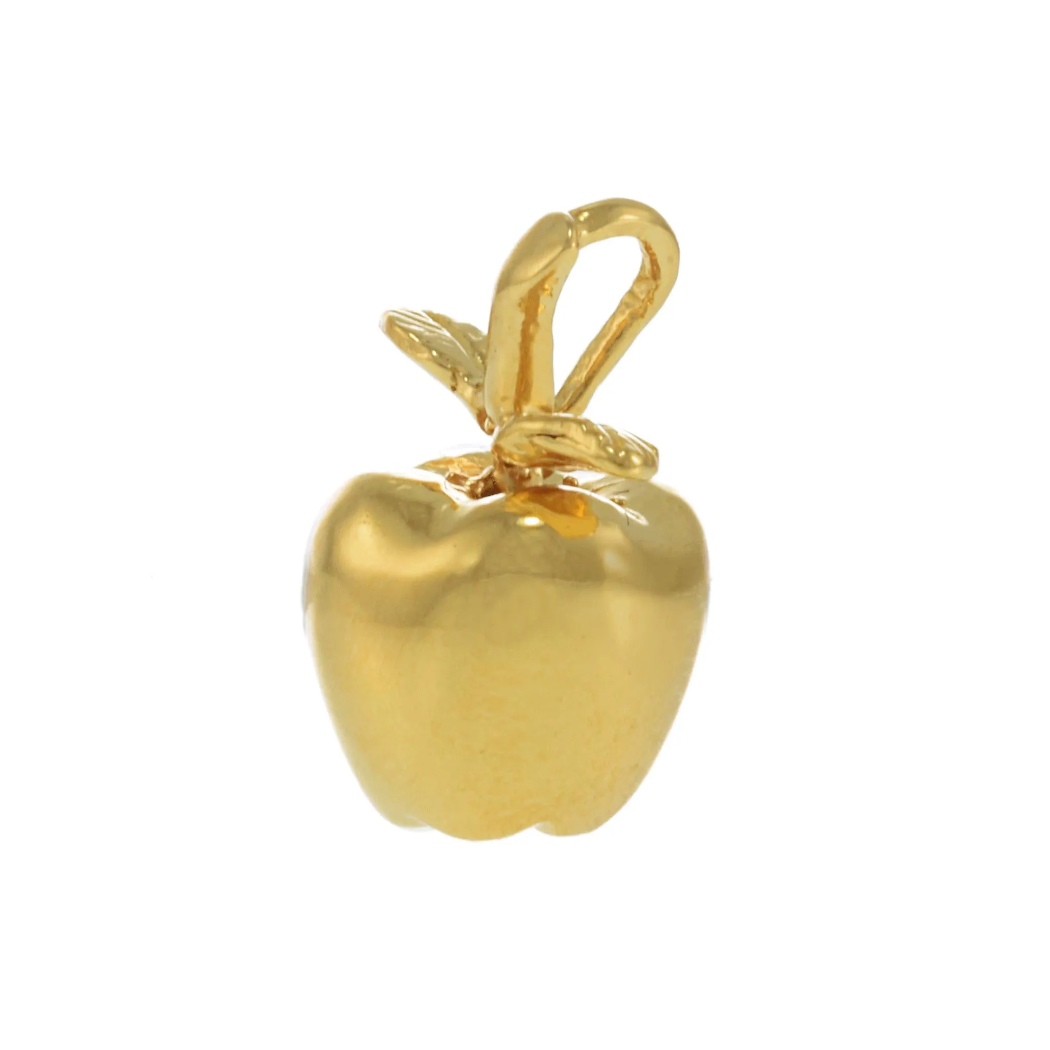 18KT Yellow Gold Vermeil Small NYC Apple Charm
