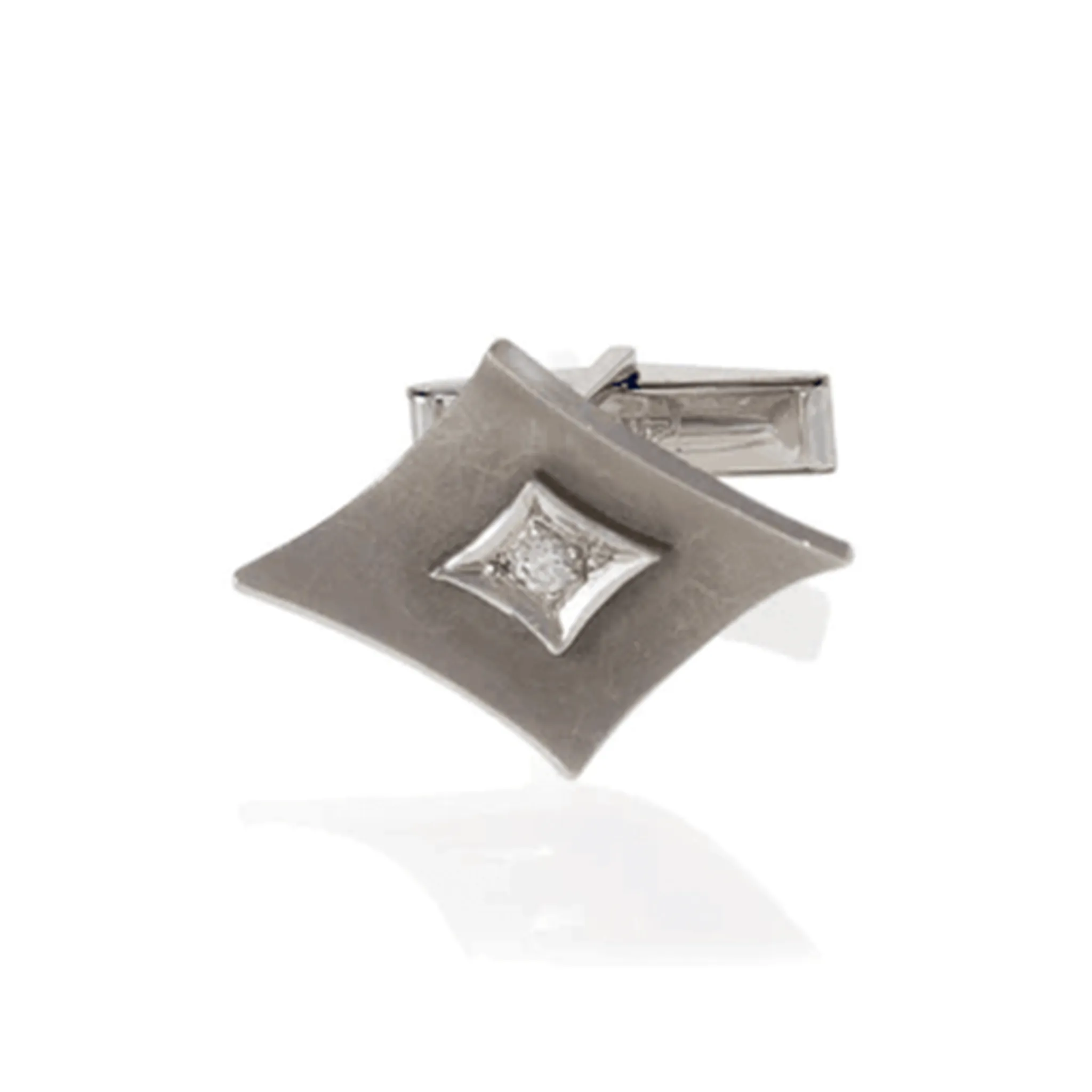1950s 14KT White Gold Diamond Dress Set