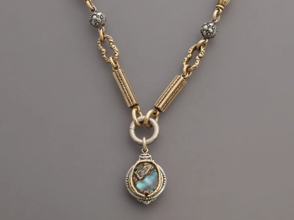 Alana Leigh Abalone Necklace and Earrings Set