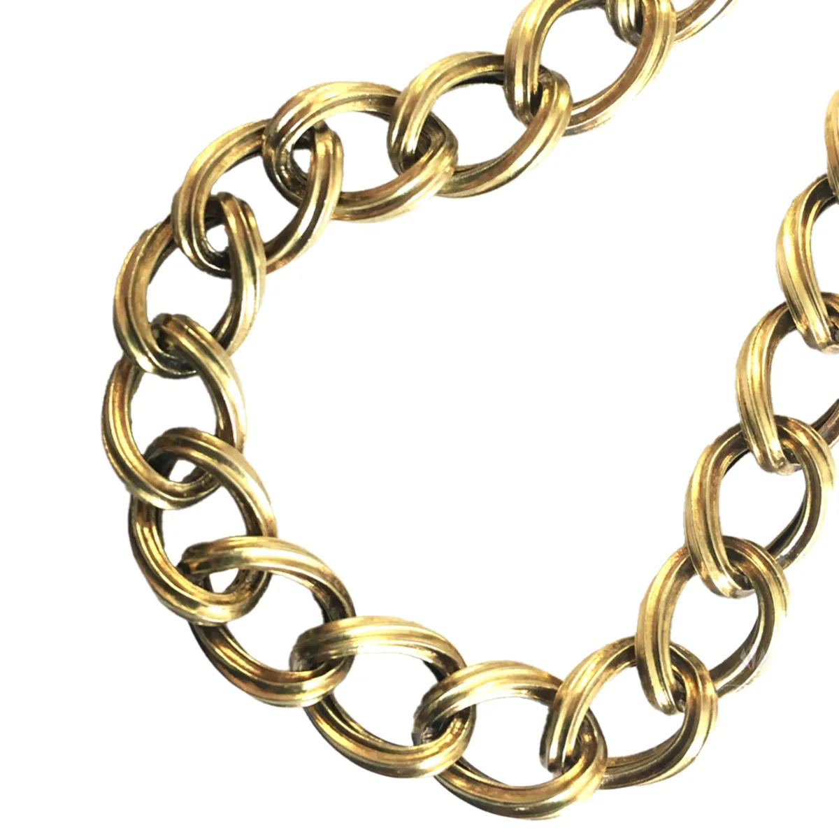 Antique 18KT Yellow Gold Chain Link Necklace