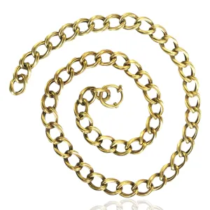 Antique 18KT Yellow Gold Chain Link Necklace