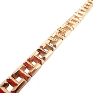 Authentic! Tiffany & Co 18k Rose Gold T Chain Link Bracelet
