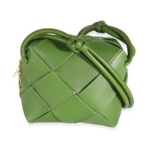 Avocado Nappa Intrecciato Mini Cassette Camera Bag