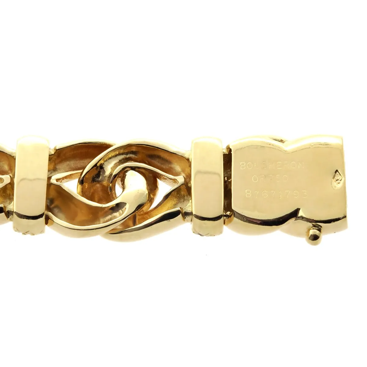 Boucheron Gold Diamond Chain Bracelet