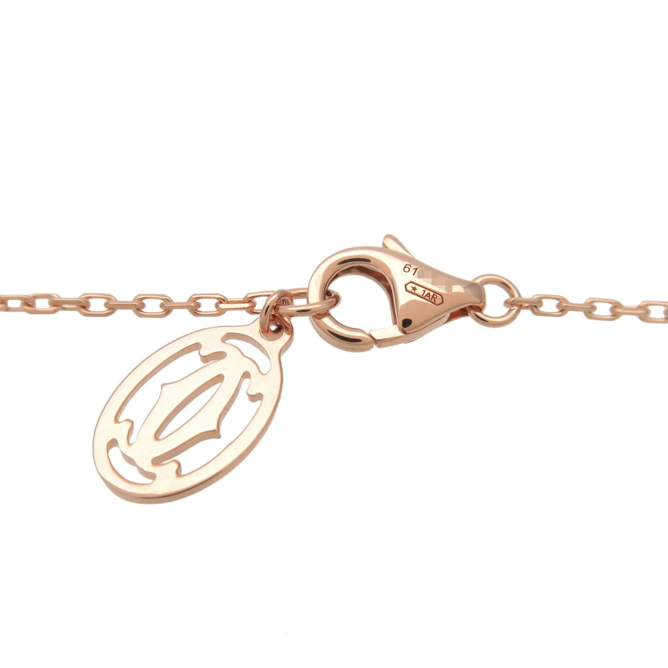 Cartie Diamants Lgers Necklace LM Diamond 0.19ct K18 Rose Gold Used