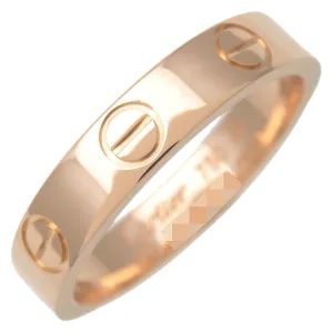 Cartier Cartier Mini Love Ring K18 750PG Rose Gold #49 US5 EU49 Used