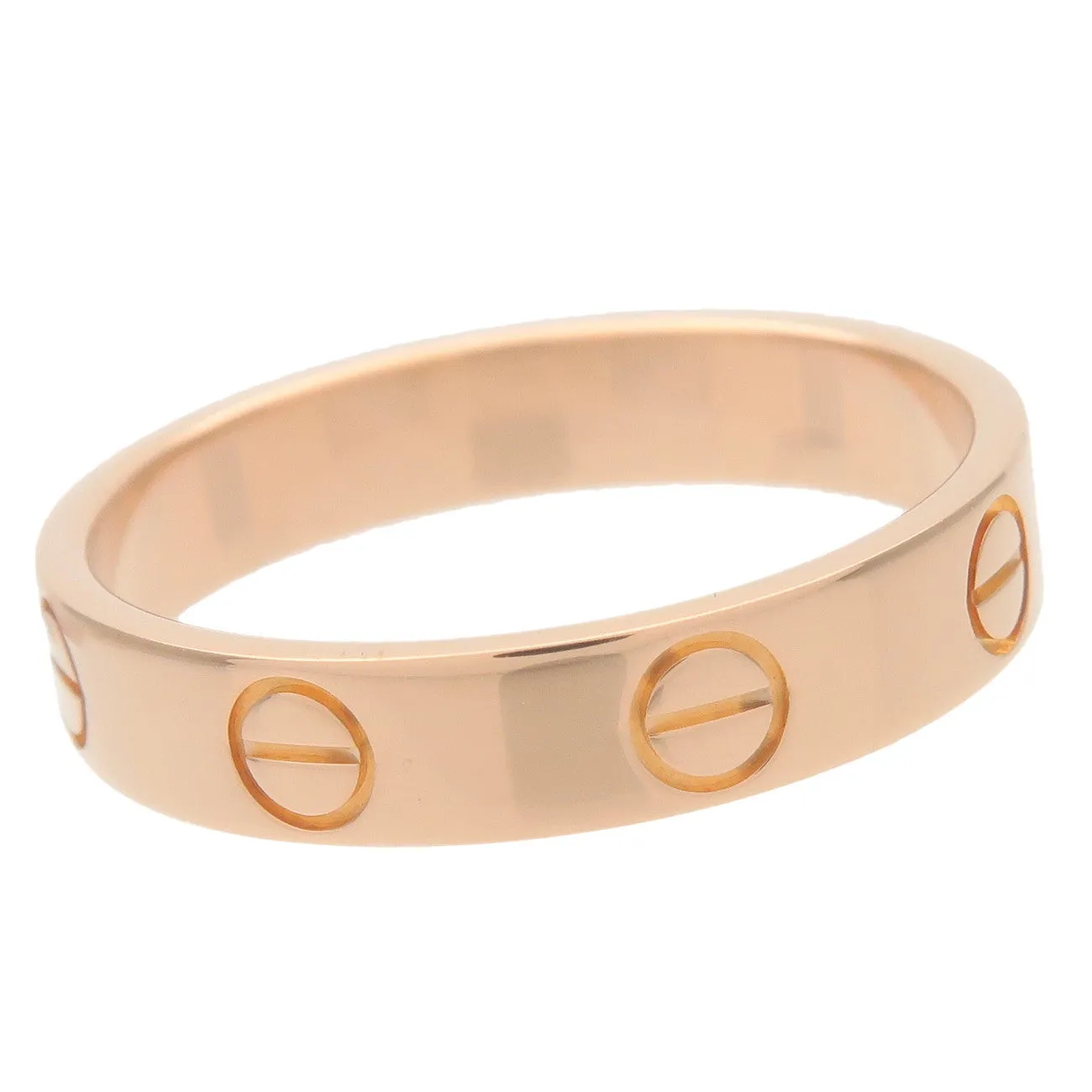 Cartier Cartier Mini Love Ring K18 750PG Rose Gold #52 US6-56.5 Used