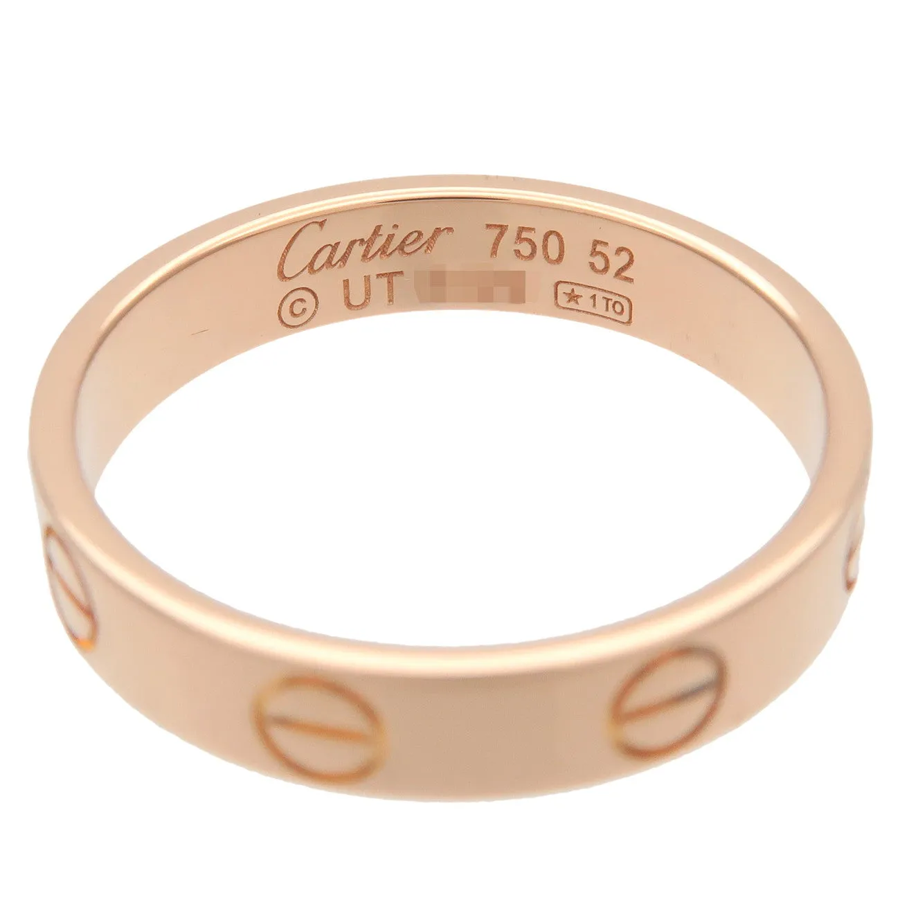 Cartier Cartier Mini Love Ring K18 750PG Rose Gold #52 US6-56.5 Used