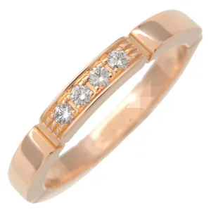 Cartier Maillon Panthere 4P Diamond Ring K18 Rose Gold #49 US5 Used