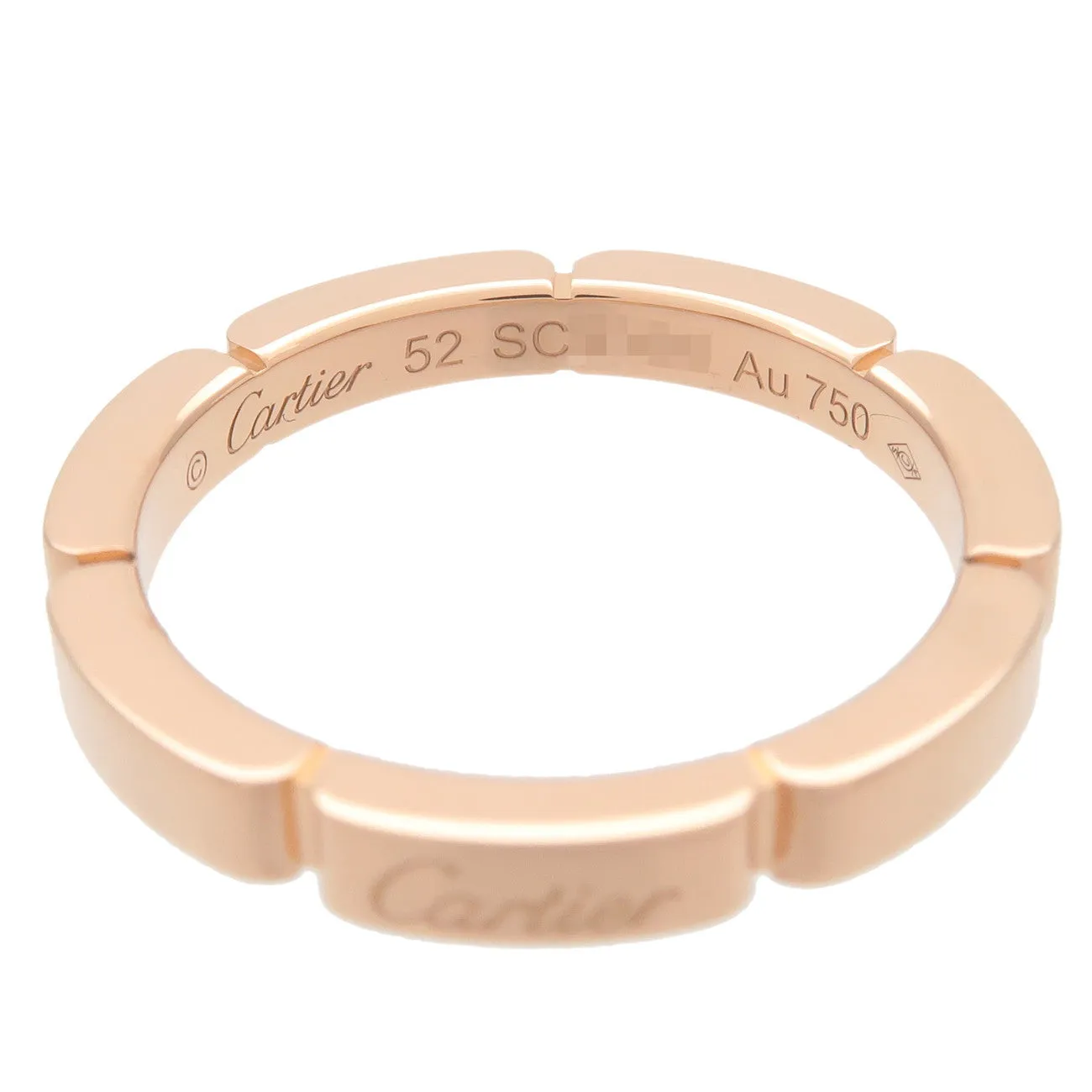 Cartier Maillon Panthere Ring K18PG 750PG Rose Gold #52 US6 Used
