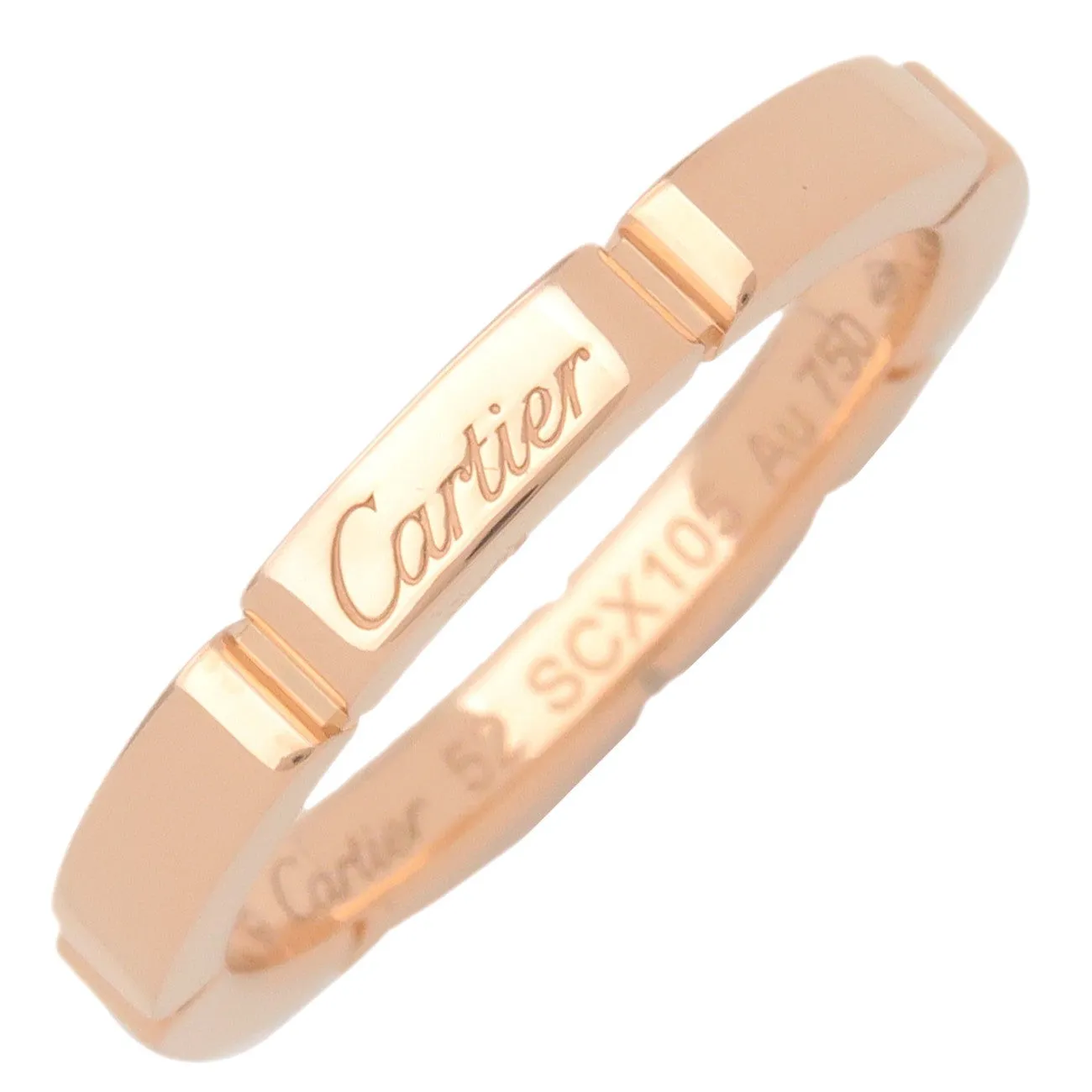 Cartier Maillon Panthere Ring K18PG 750PG Rose Gold #52 US6 Used