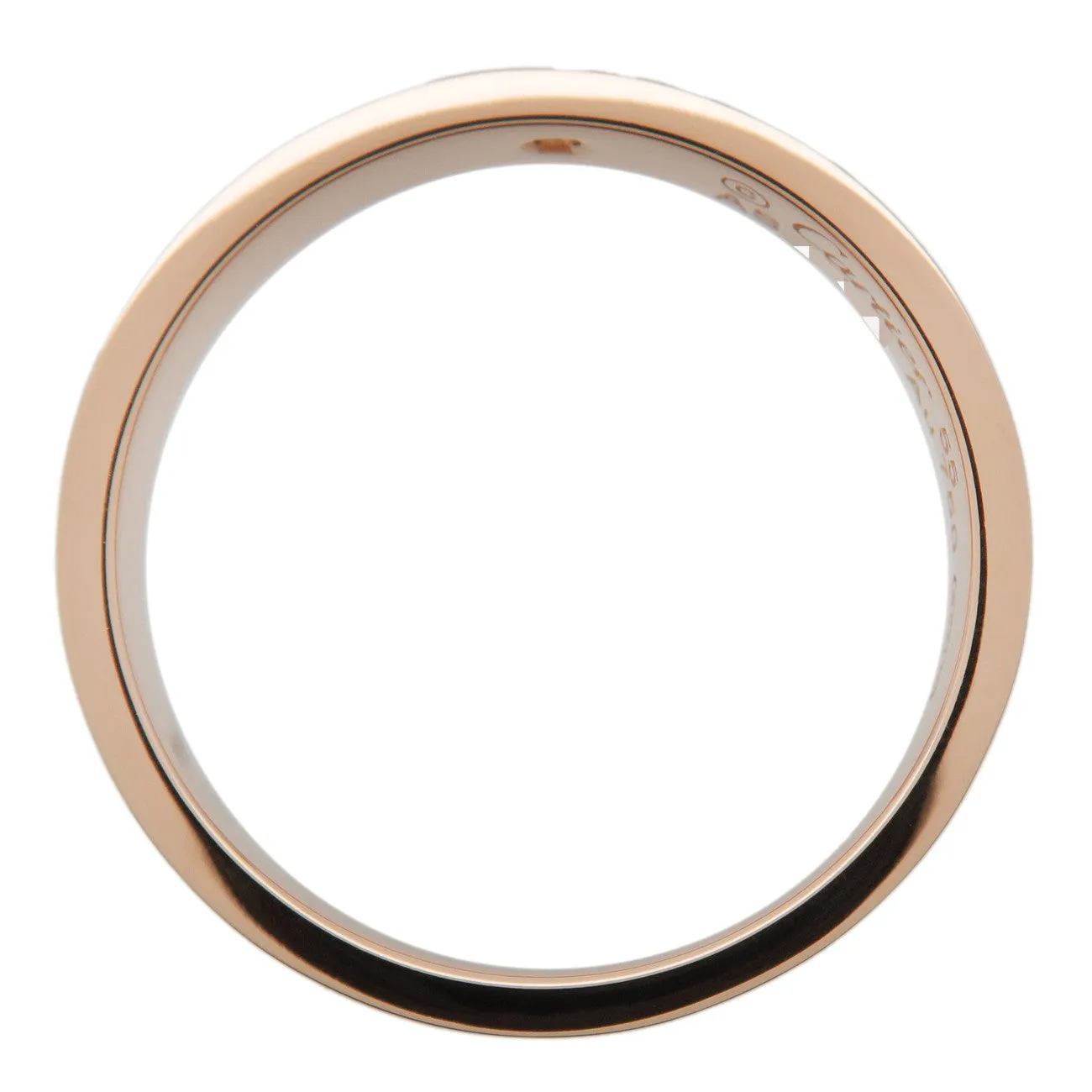 Cartier Mini Love Ring 1P Diamond K18 750PG Rose Gold #55 US7-7.5 Used