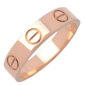 Cartier Mini Love Ring K18PG 750PG Rose Gold #46 US6 EU46 Used