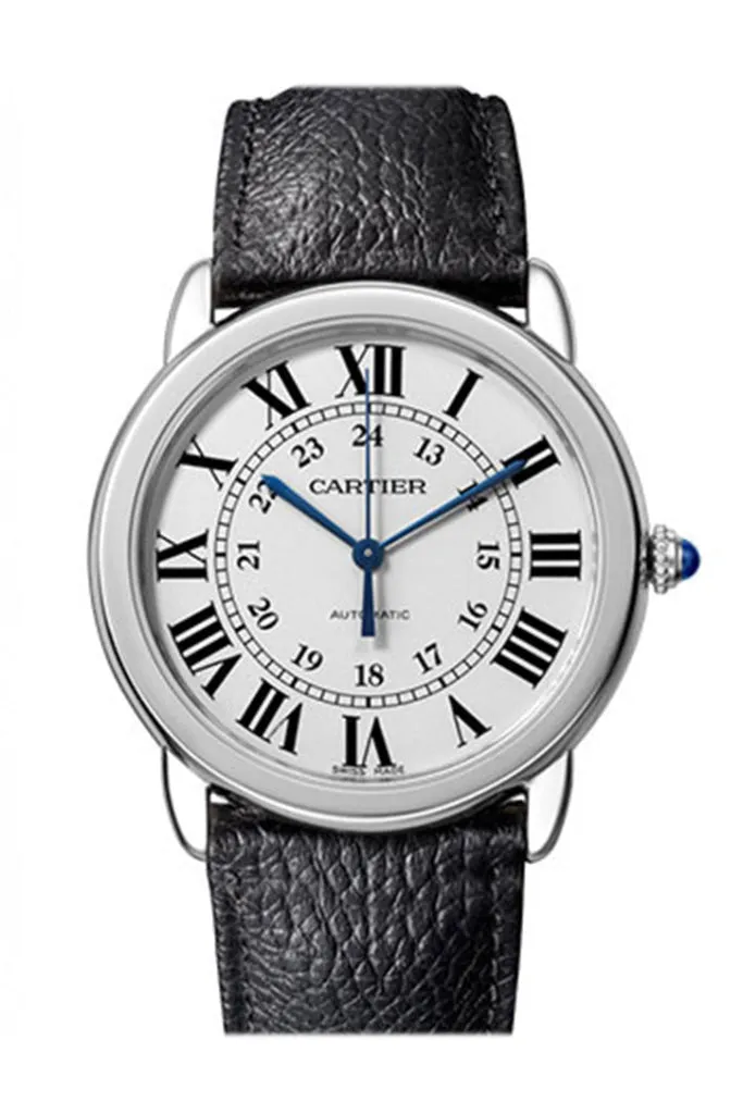 Cartier Ronde Solo Small Automatic Silver Opaline Dial Ladies Watch WSRN0021