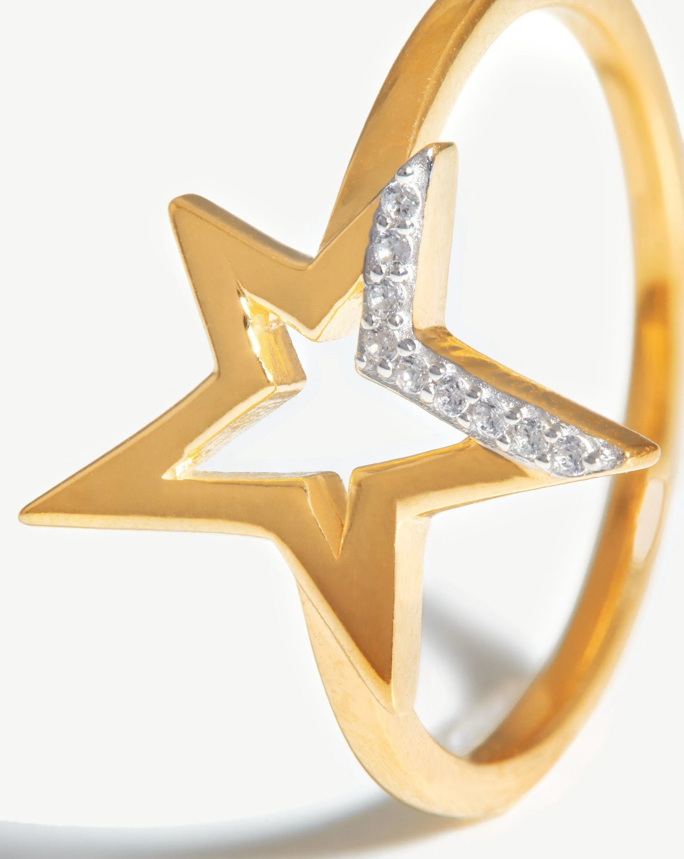 Celestial Pave Star Ring | 18k Gold Vermeil/Cubic Zirconia