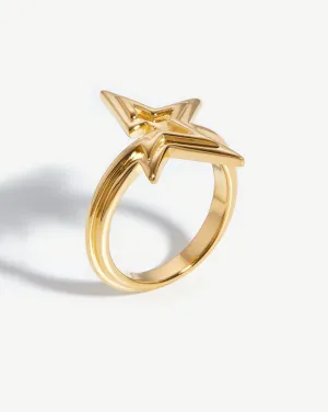 Celestial Ridge Star Ring | 18k Gold Vermeil