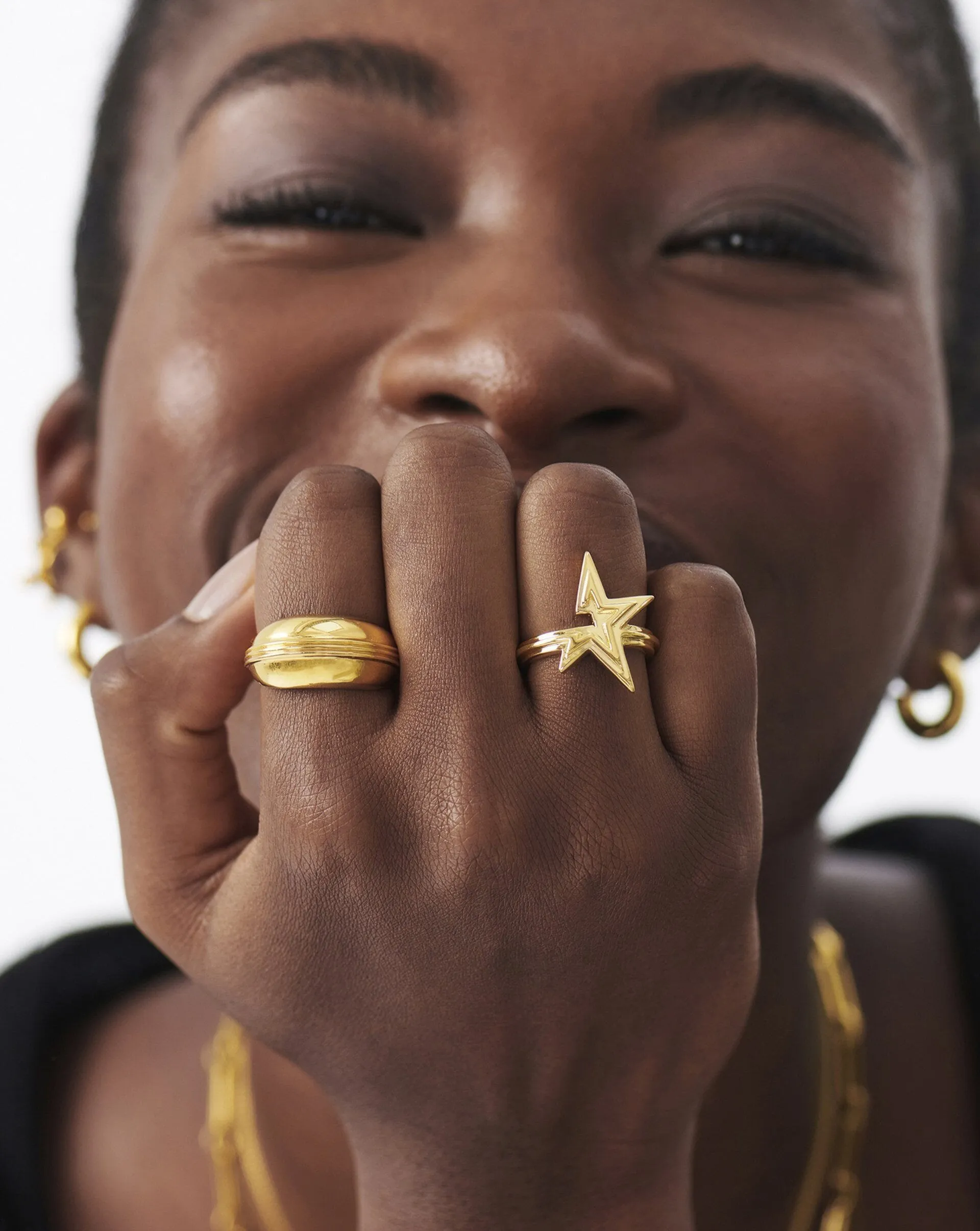 Celestial Ridge Star Ring | 18k Gold Vermeil