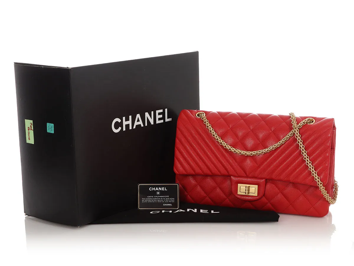 Chanel LE Red Caviar Reissue Classic Double Flap 227