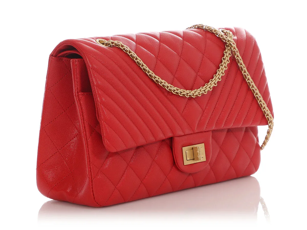 Chanel LE Red Caviar Reissue Classic Double Flap 227