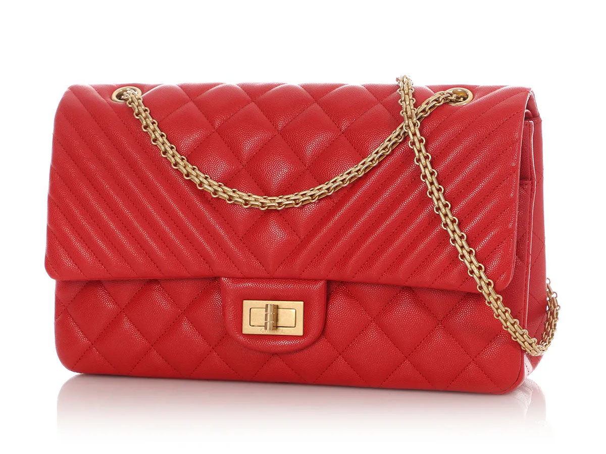 Chanel LE Red Caviar Reissue Classic Double Flap 227