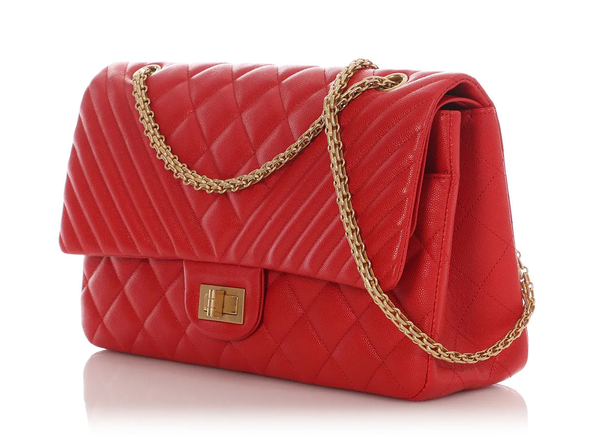 Chanel LE Red Caviar Reissue Classic Double Flap 227
