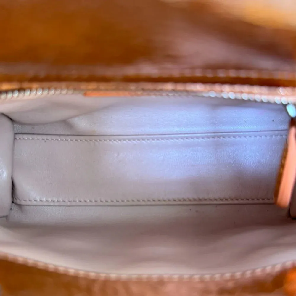 Christian Dior Lady Dior Mini Metallic Cannage Gold Silver Tone Hardware