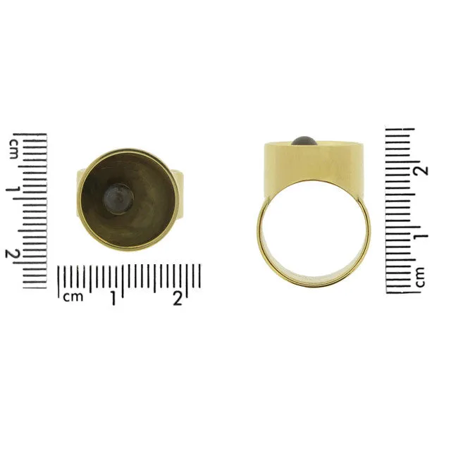 Dinh Van 1970s 18KT Yellow Gold Labradorite Ring