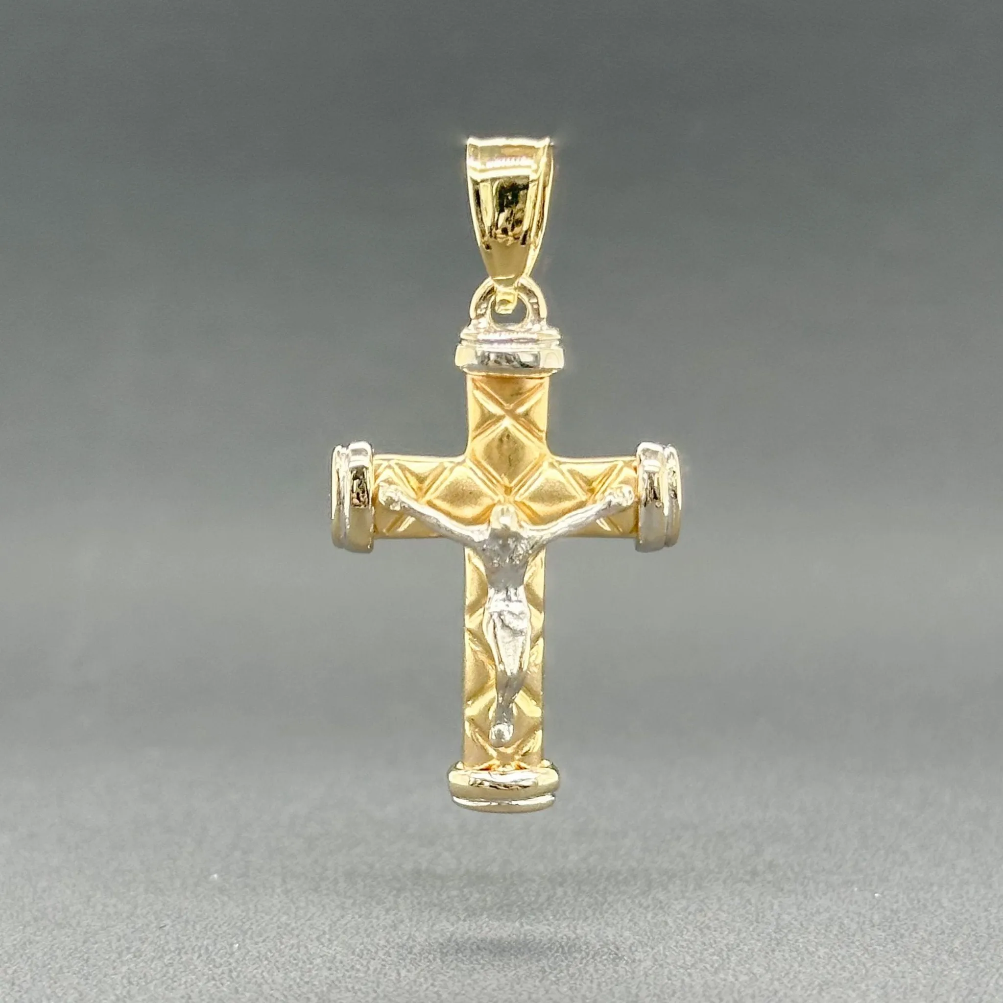 Estate 14K TT Gold Crucifix