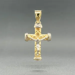 Estate 14K TT Gold Crucifix