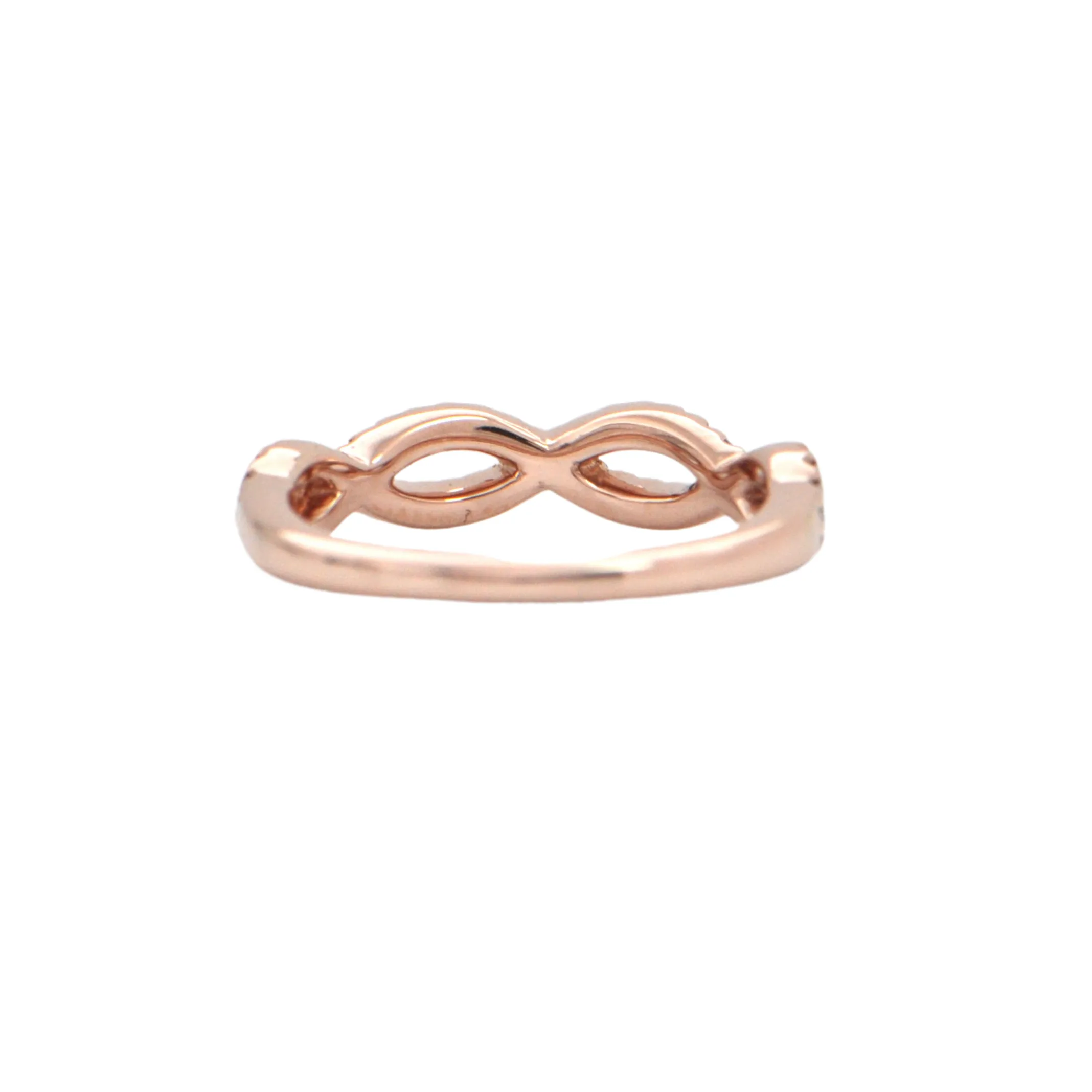 Estate Diamond 14k Rose Gold Ring