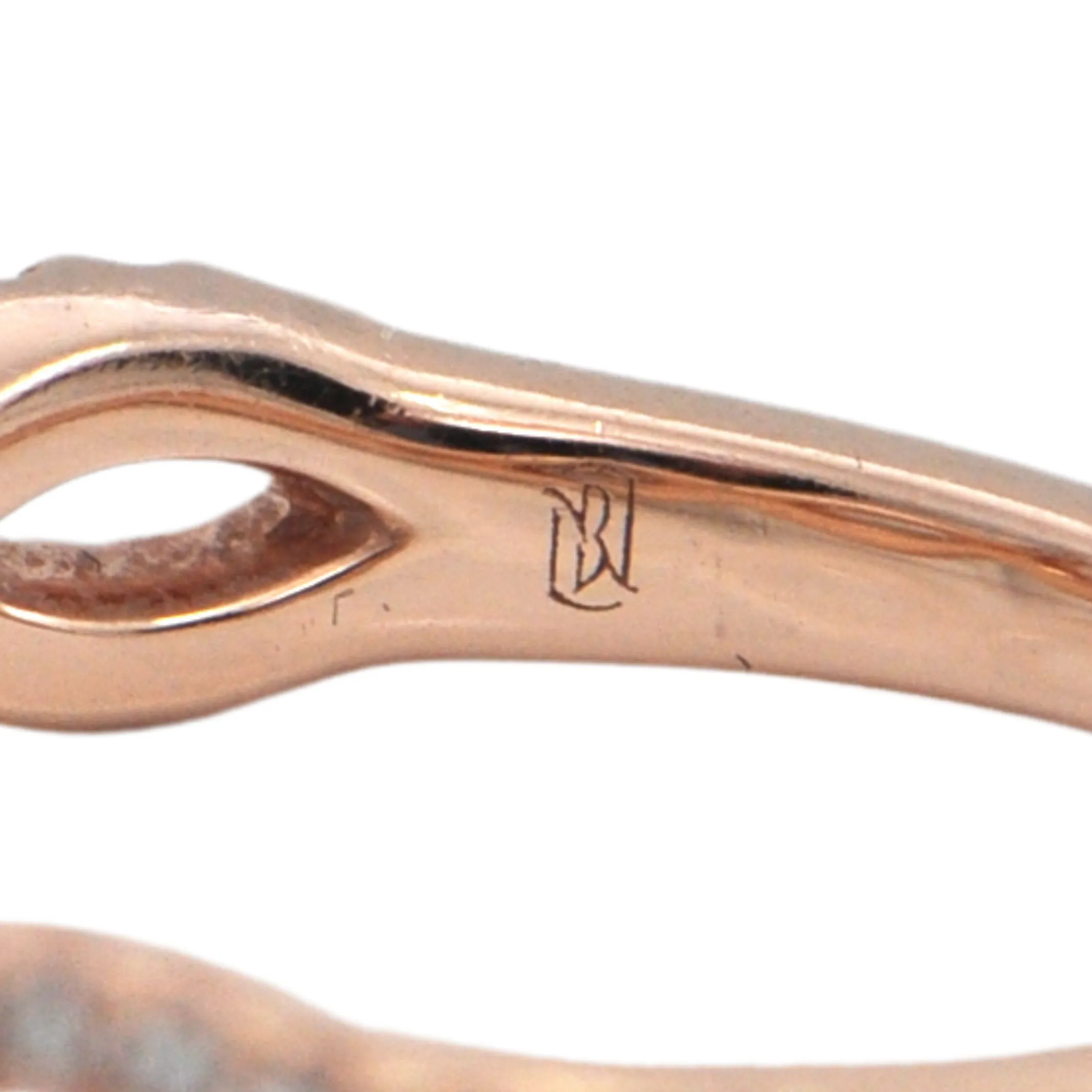 Estate Diamond 14k Rose Gold Ring