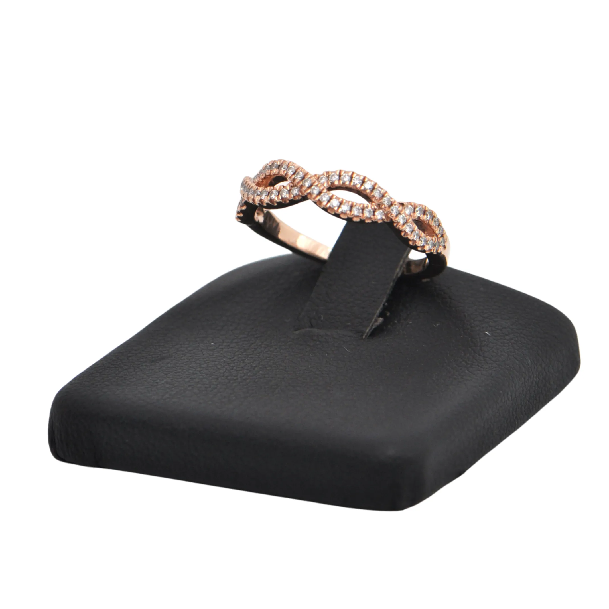 Estate Diamond 14k Rose Gold Ring
