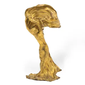 Franois-Raoul Larche Lighted Gilt Bronze Sculpture of Loe Fuller