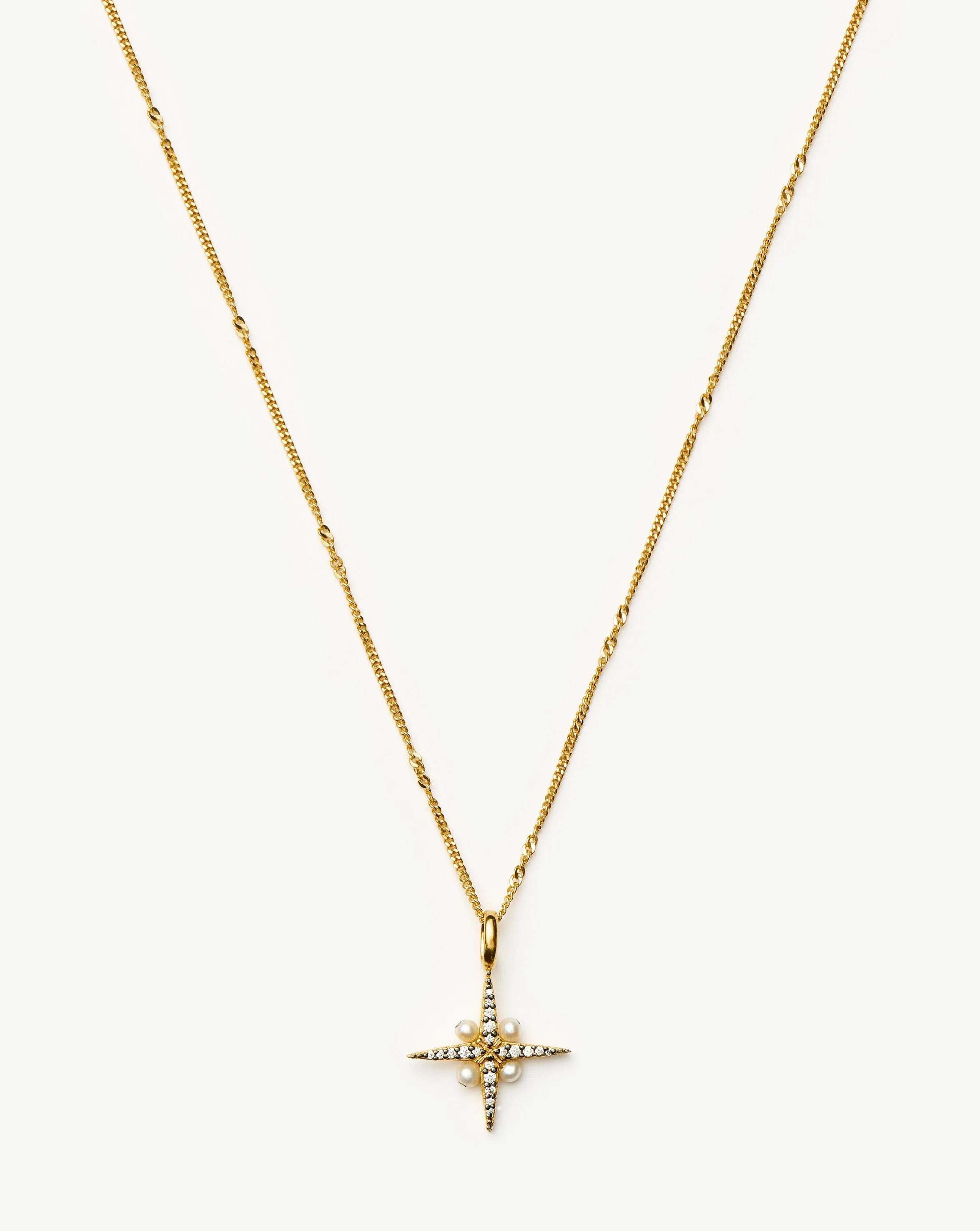 Harris Reed North Star Pearl Necklace | 18k Gold Vermeil/Pearl