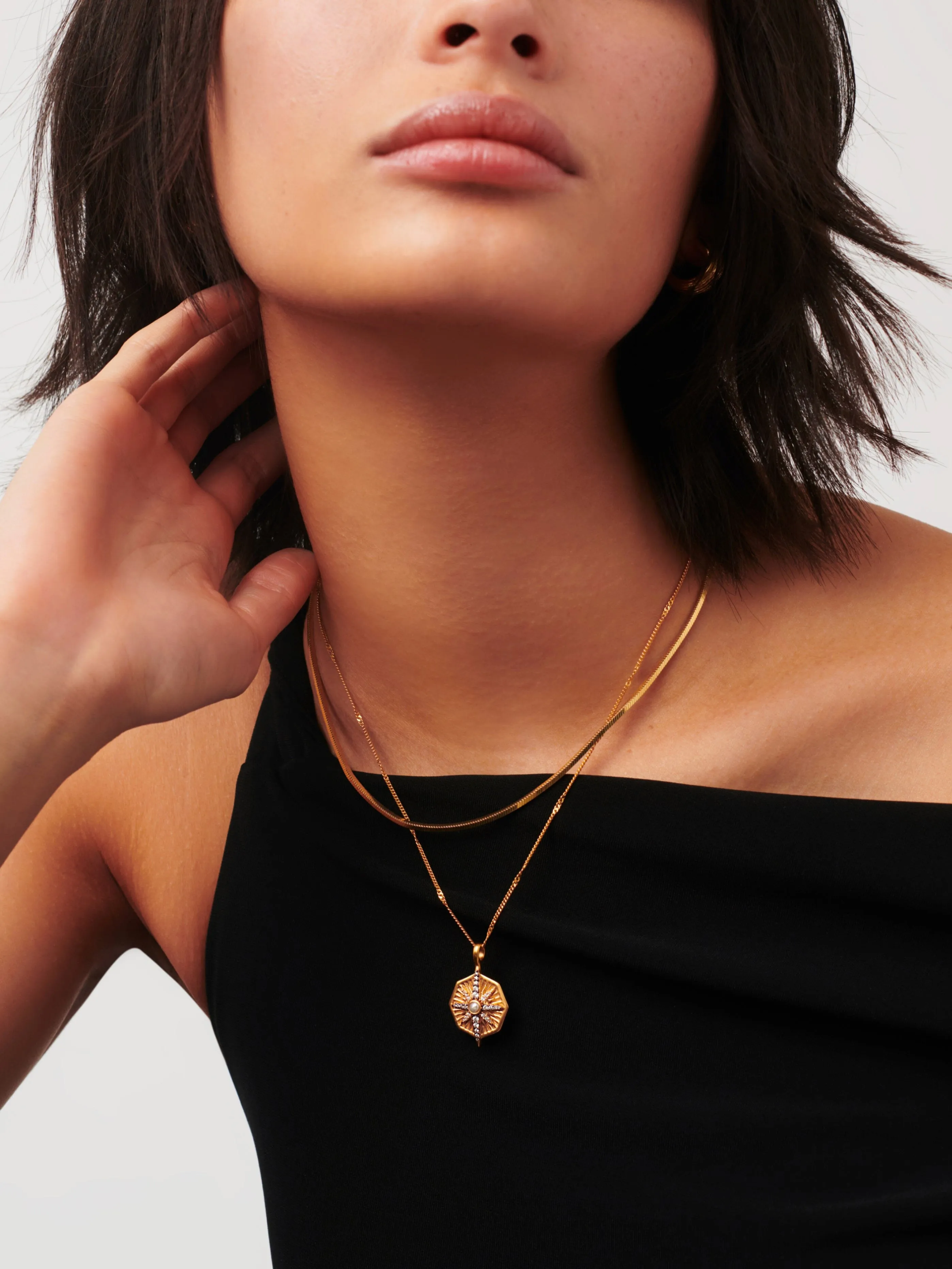 Harris Reed Star of the Show Pearl Necklace | 18k Gold Plated/Pearl