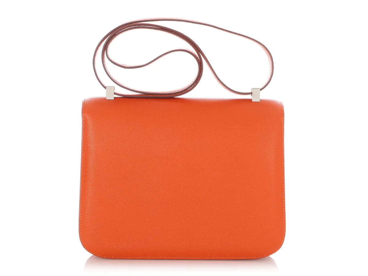 Herms Orange Epsom Constance 23