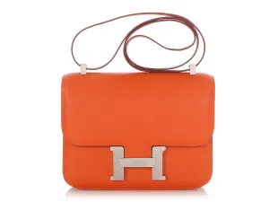 Herms Orange Epsom Constance 23