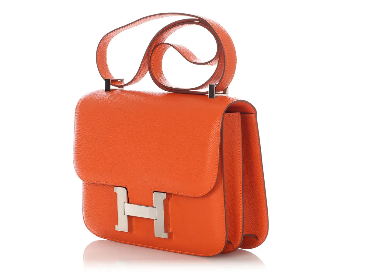 Herms Orange Epsom Constance 23