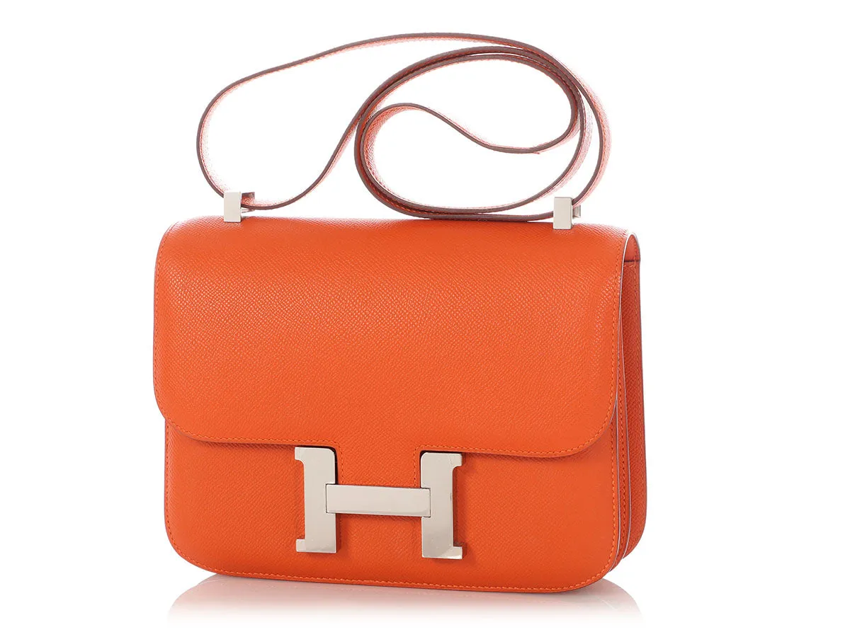 Herms Orange Epsom Constance 23