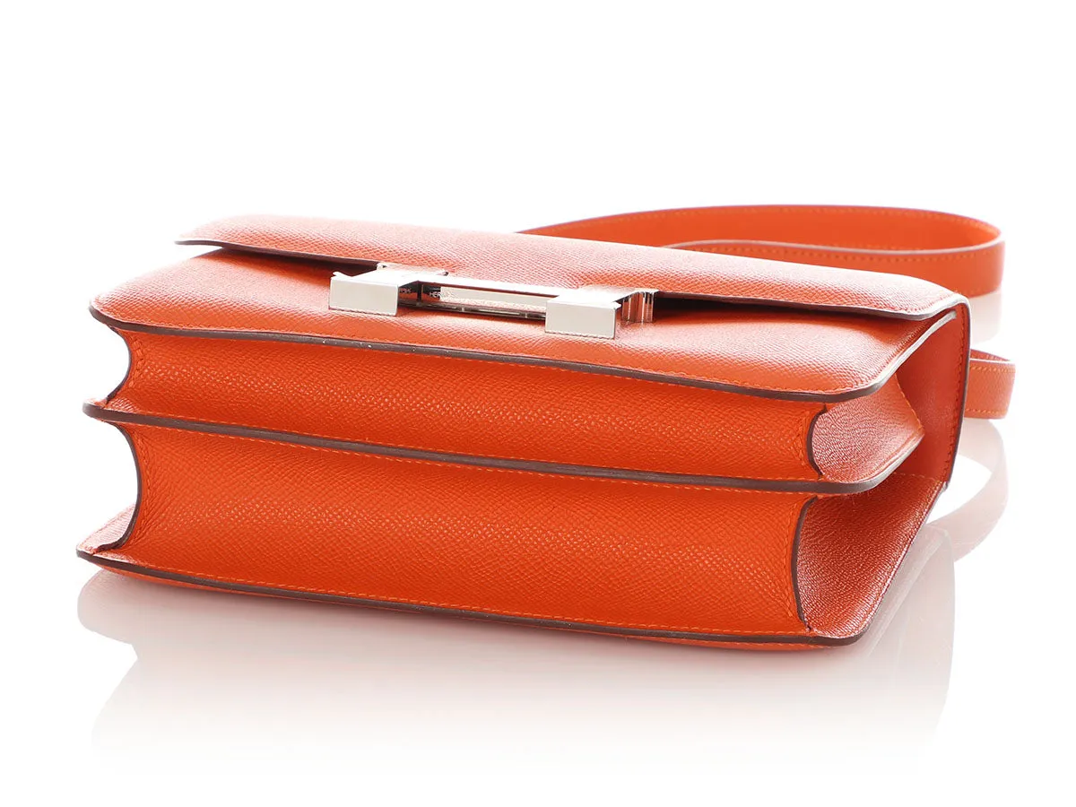 Herms Orange Epsom Constance 23
