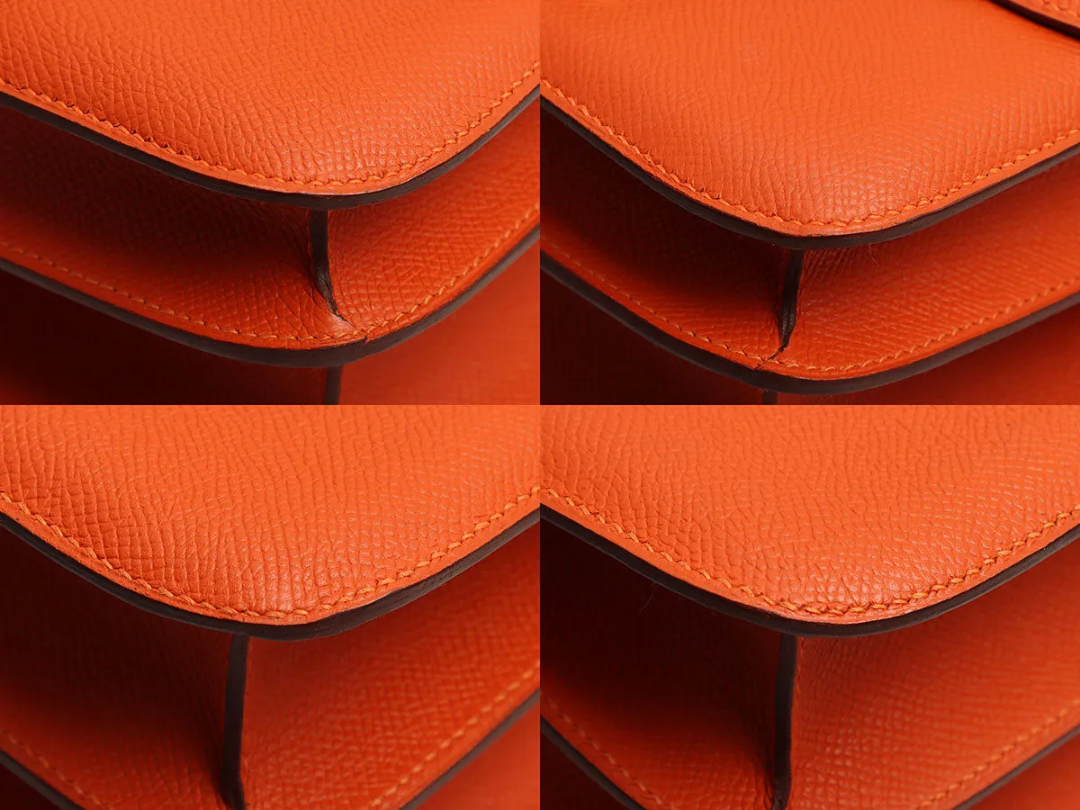 Herms Orange Epsom Constance 23
