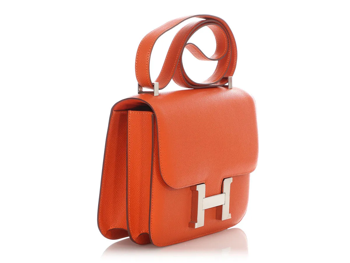 Herms Orange Epsom Constance 23
