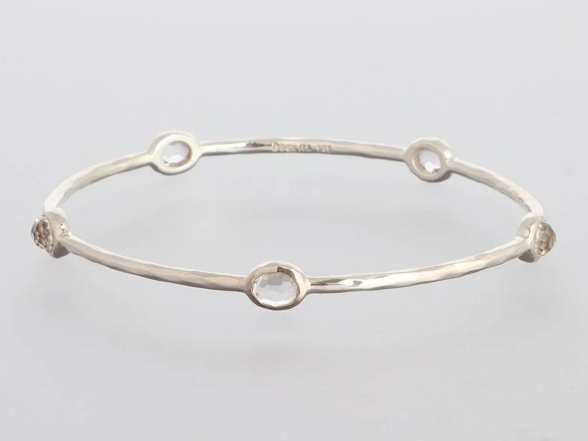 Ippolita Sterling Silver 5-Stone Rock Candy Bangle